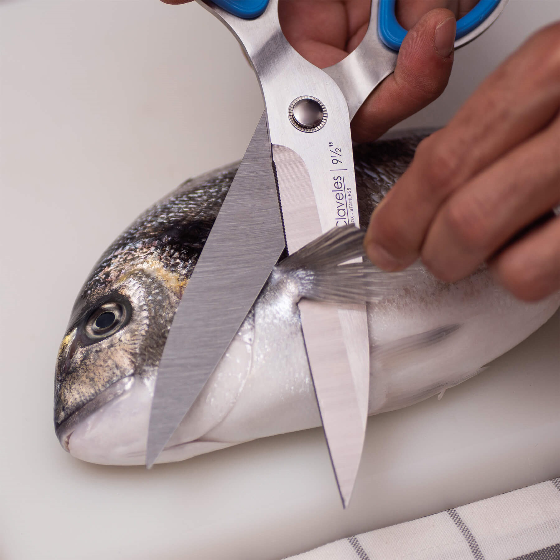 tijera cocina pescado large 3 claveles